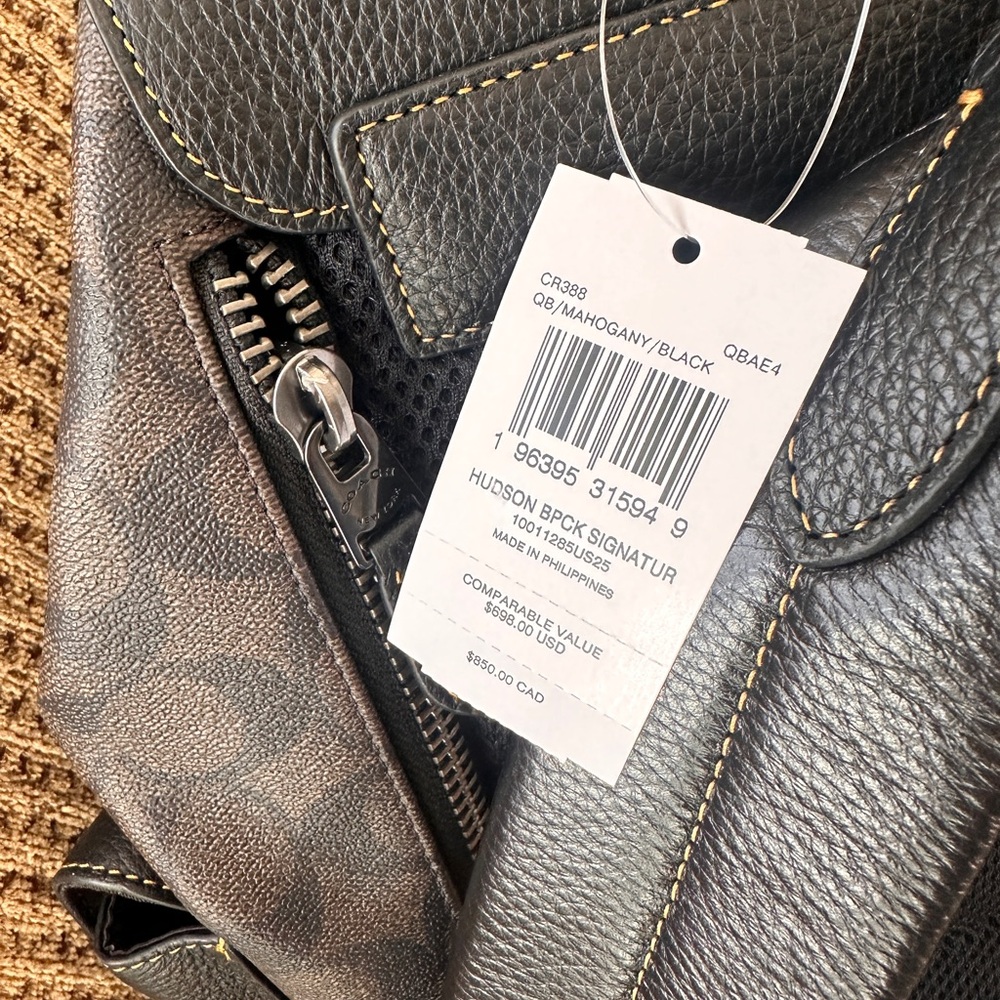 NWT Coach Hudson Backpack in Signature c r388 - Picture 11 of 16